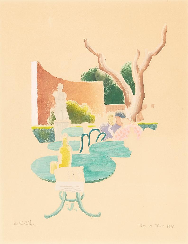 André Charles Biéler (1896-1989) - Tête a Tête, N.Y.