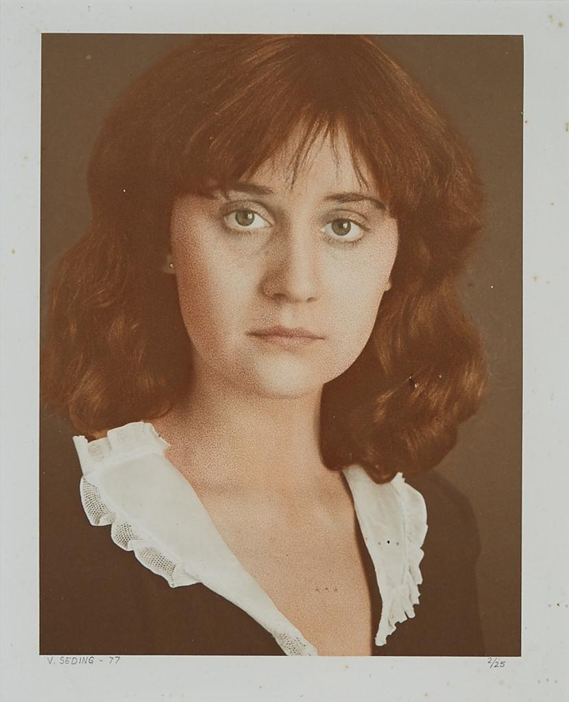 Volker Seding (1943-2007) - Portrait Of A Young Woman, 1977