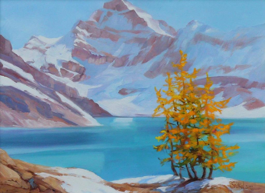 Alice Saltiel-Marshall (1948) - Larch Lace At Lake Mcarthur (Lake Ohara Area, B.C.); 2007