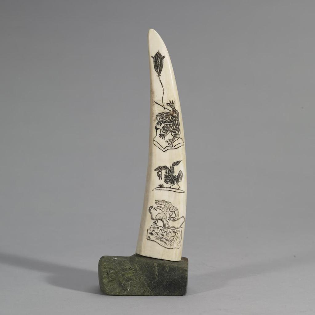 Aqjangajuk (Axangayu) Shaa (1937-2019) - Etched Tusk