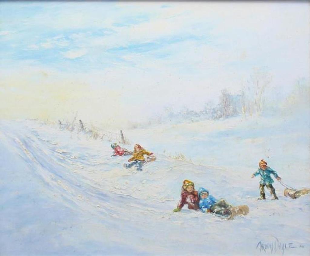 Trudy Doyle (1923-2005) - The Young Tobagganers