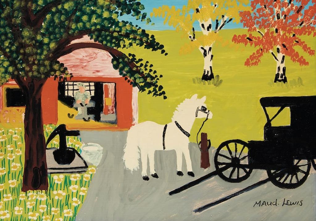 Maud Kathleen Lewis (1903-1970) - The Blacksmith Shop