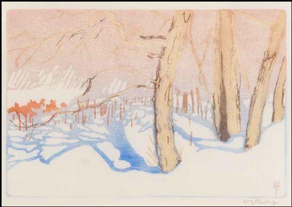 Walter Joseph (W.J.) Phillips (1884-1963) - Tree Shadows on Snow