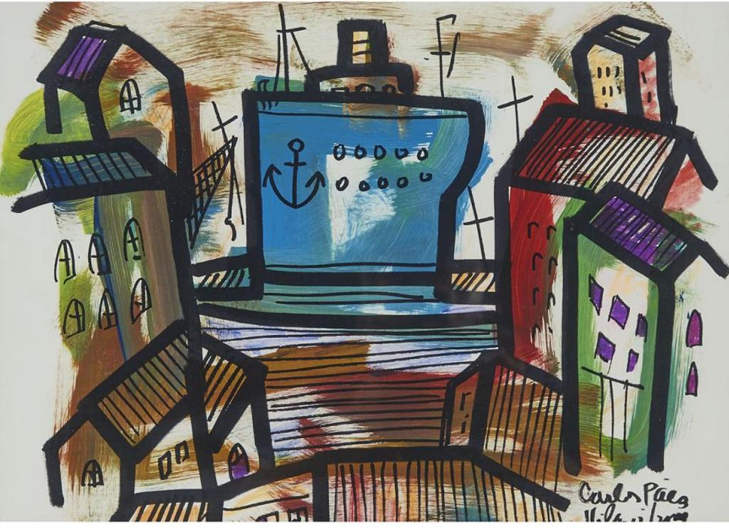 Carlos Paez Vilaro (1923-2014) - Village Houses