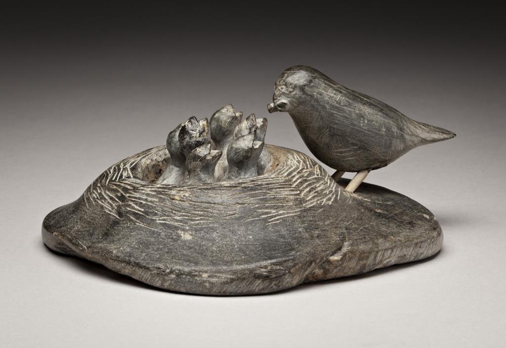 Ennutsiak (1896-1967) - Bird Feeding Her Hungry Chicks