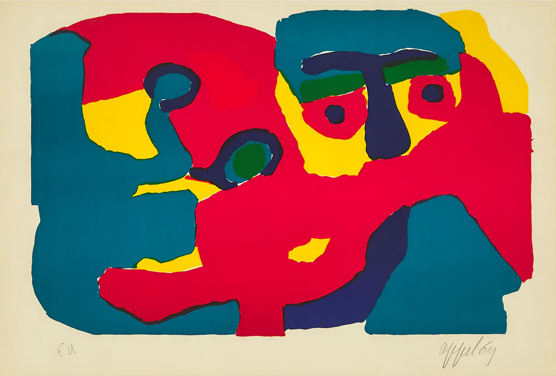 Karel Appel (1921-2006) - Man Met Sjaal, 1969