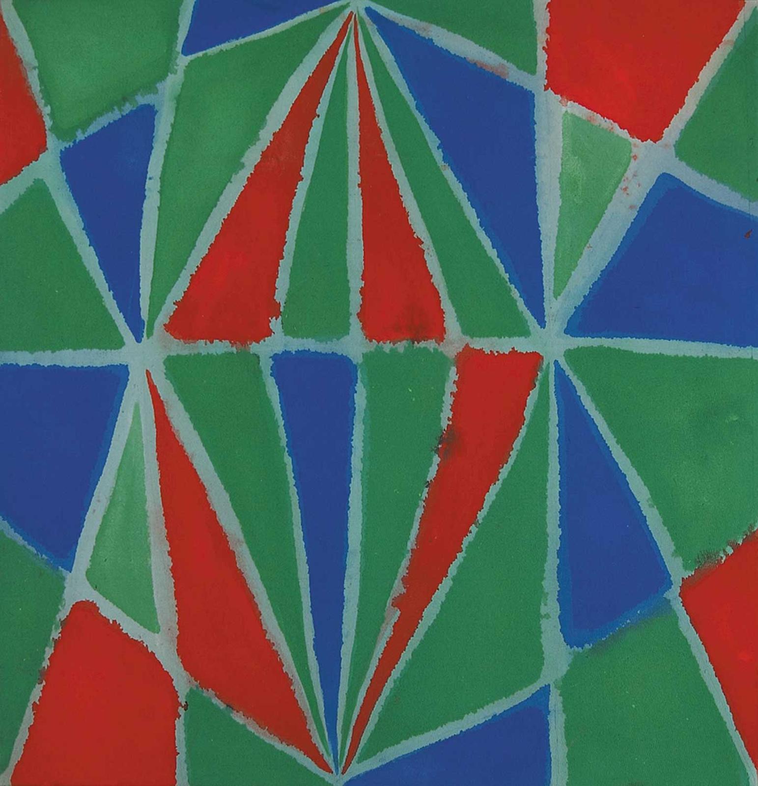 Marian Mildred Dale Scott (1906-1993) - Untitled - Abstract in Blue, Green and Red