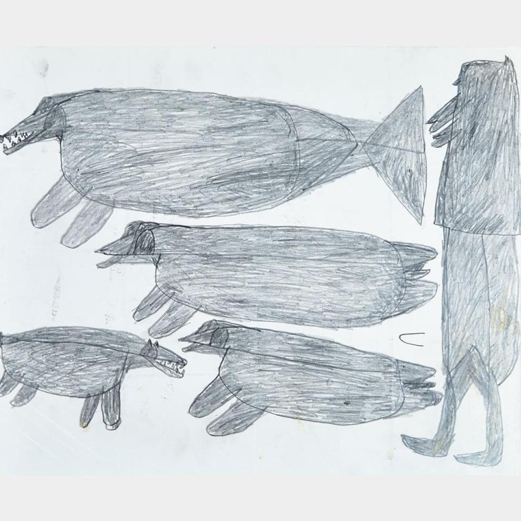 Parr (1893-1969) - Untitled (Hunter With Seals And Dog)