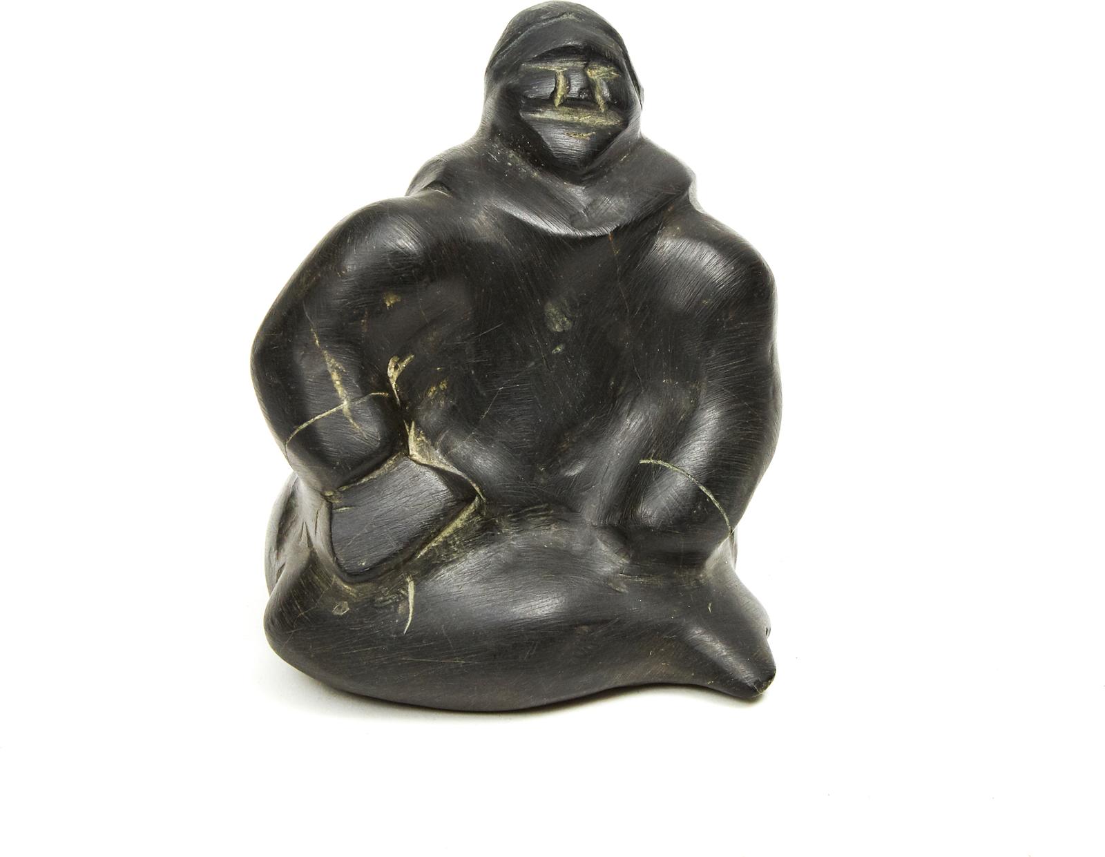 Barnabus Arnasungaaq (1924-2017) - Woman With Fish And Ulu