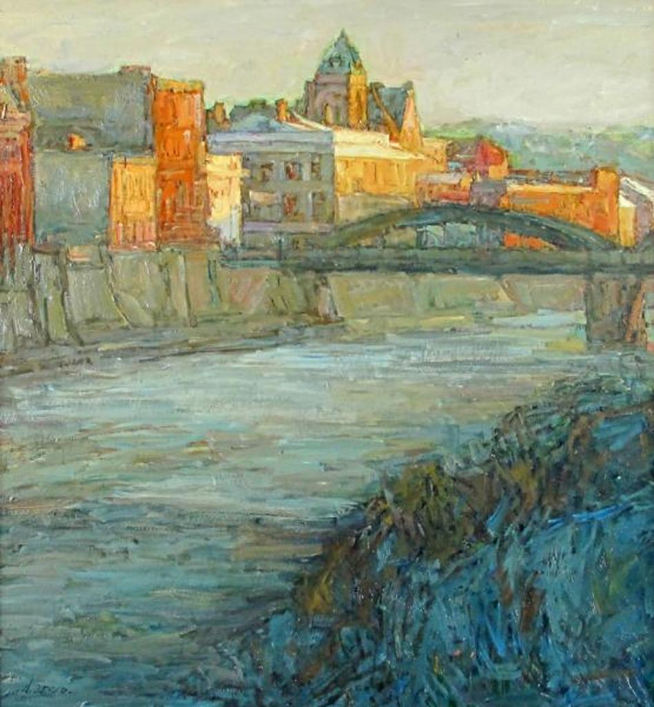 Donald Besco (1941) - Sunset, Grand River, Gault Ont