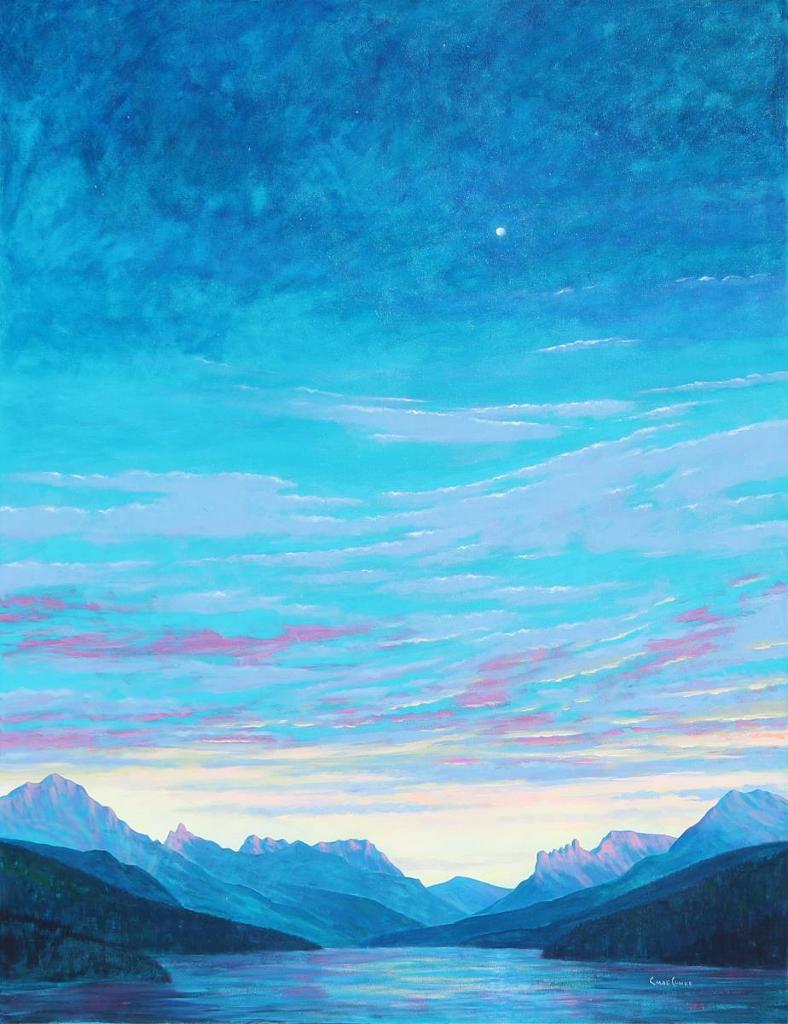 Chris MacClure (1943) - Moon Over Waterton