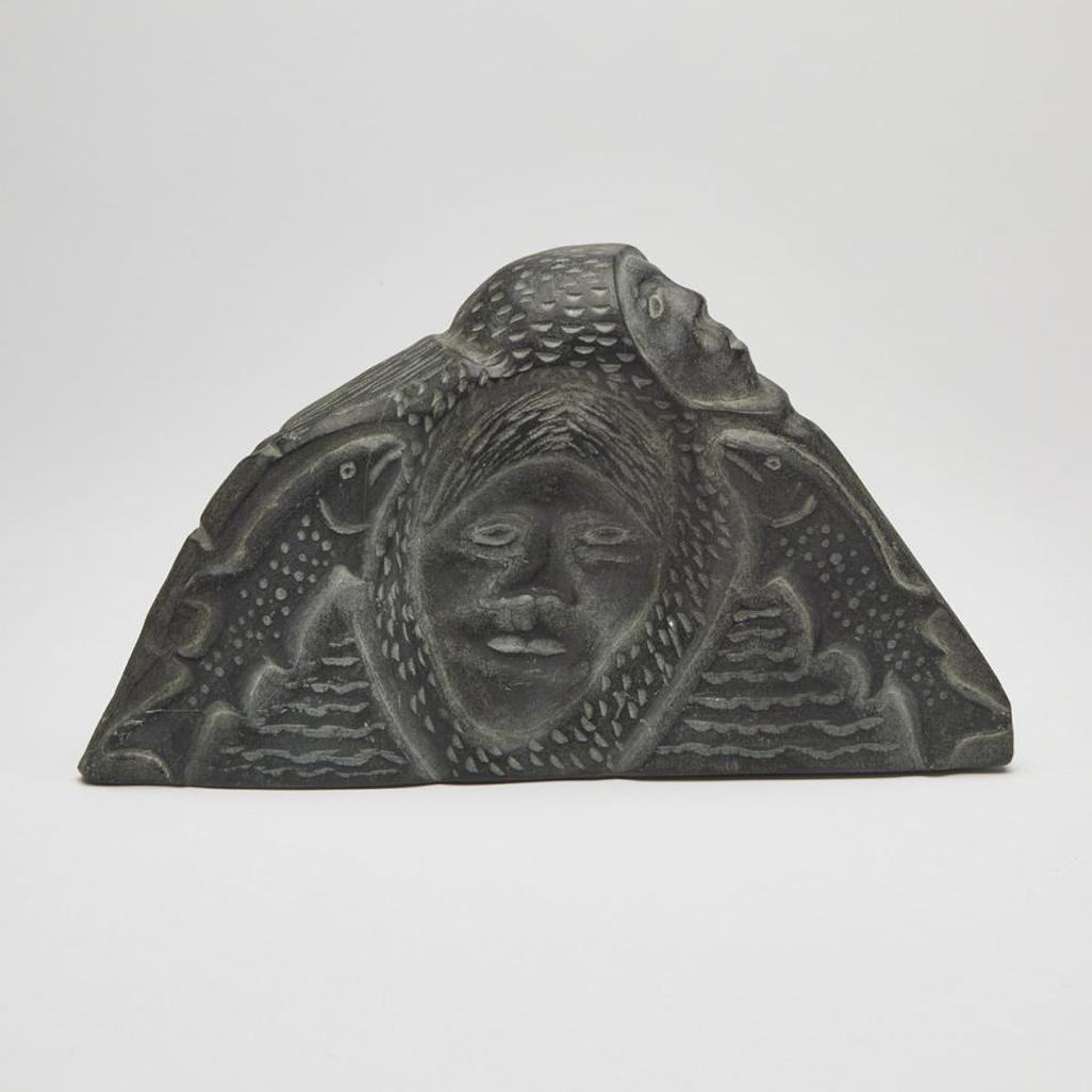 Thomas Sivuraq (1941-1991) - Composition With Faces, Musk Ox And Char