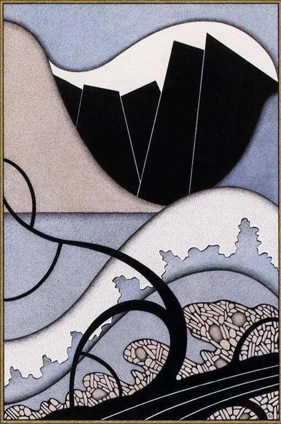 Robert John Hope (1948-2023) - Wave Lines; 1983