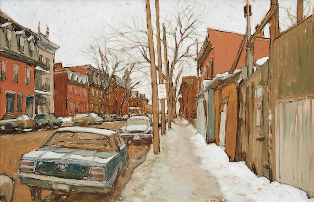 John Geoffrey Caruthers Little (1928-2024) - Rue Plessis next to Metro Metal Looking South to Logan
