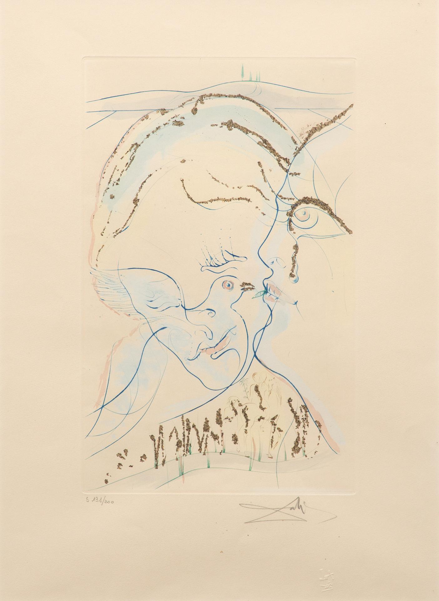 Salvador Dalí (1904-1989) - Dove Eyes (From Song of Songs of Solomon), 1971