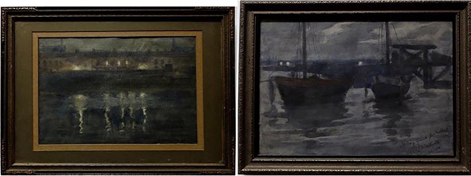 J.A. Mcallistair - Untitled (Harbour Views At Night)