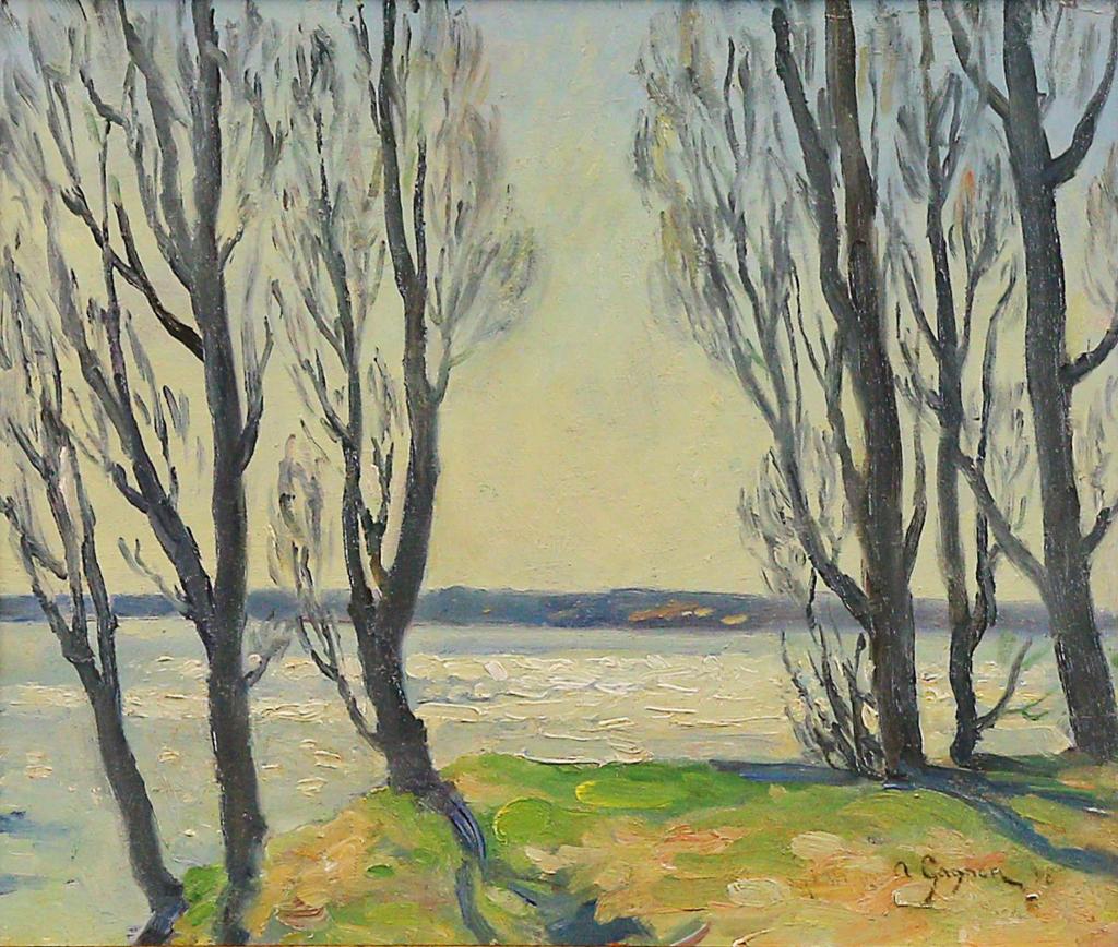 Clarence Alphonse Gagnon (1881-1942) - Before The Spring; 1908