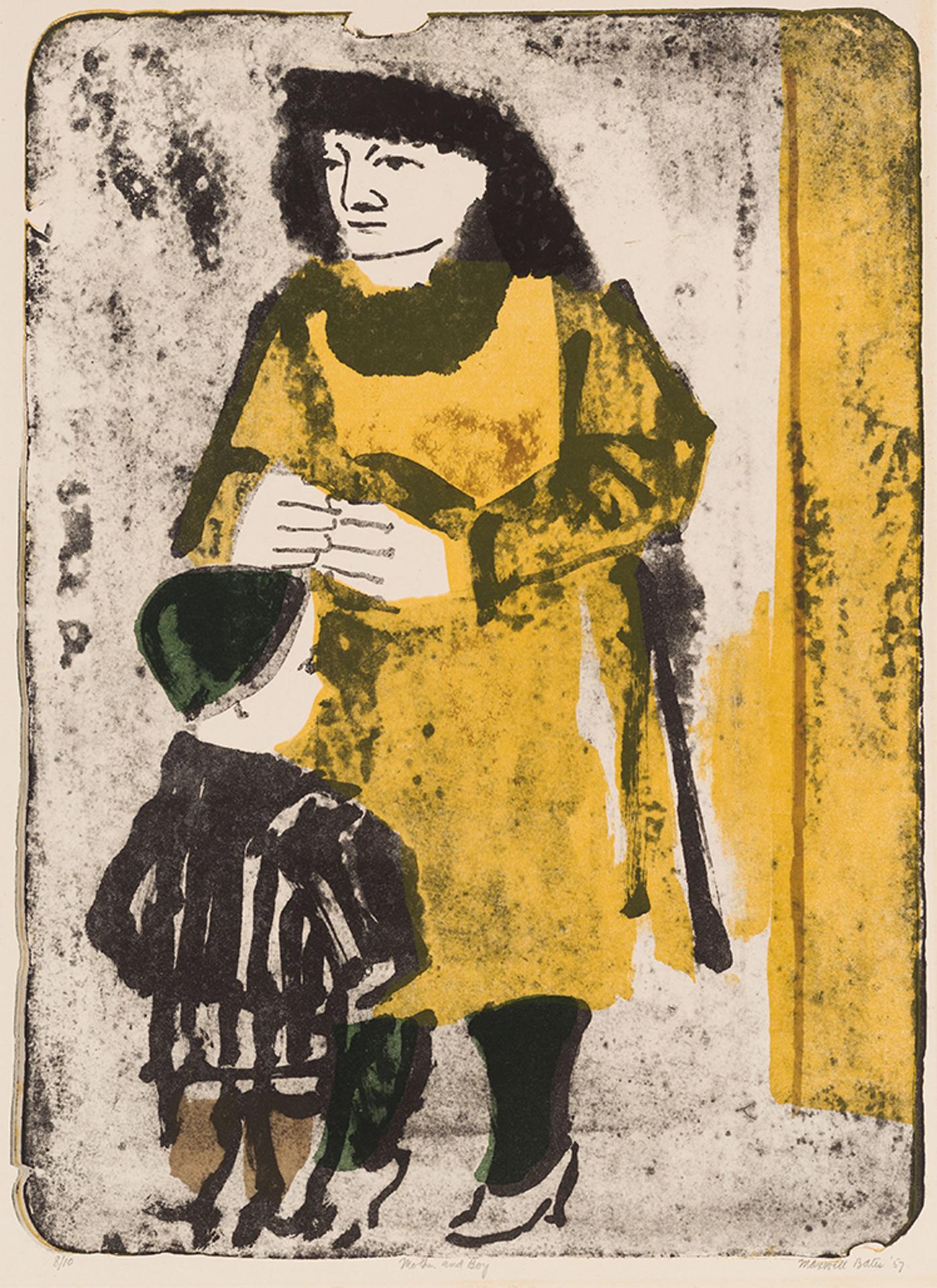 Maxwell Bennett Bates (1906-1980) - Mother and Boy