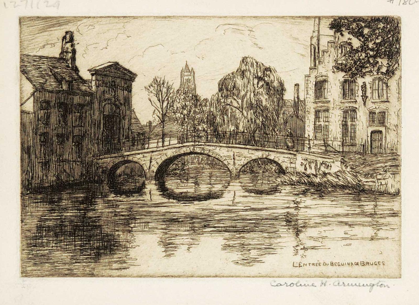 Caroline Helena Armington (1875-1939) - L'Entree du Beguinage Bruges