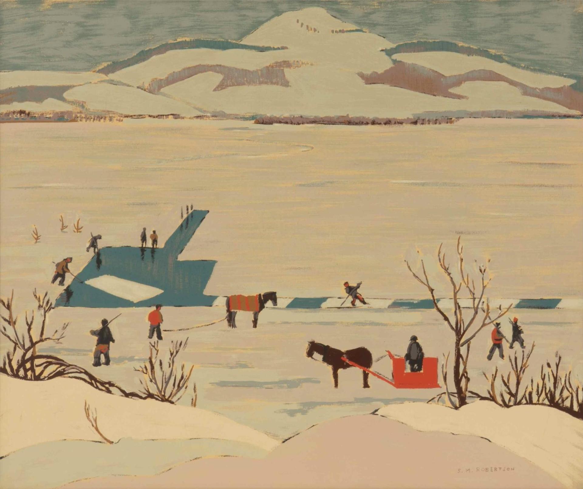 Sarah Margaret Armour Robertson (1891-1948) - Ice Cutting