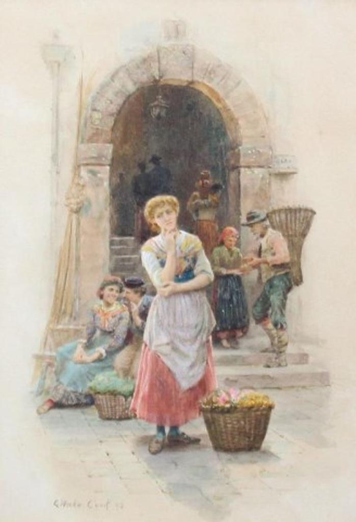 E. Wake Cook (1843-1926) - The Flower Vendor