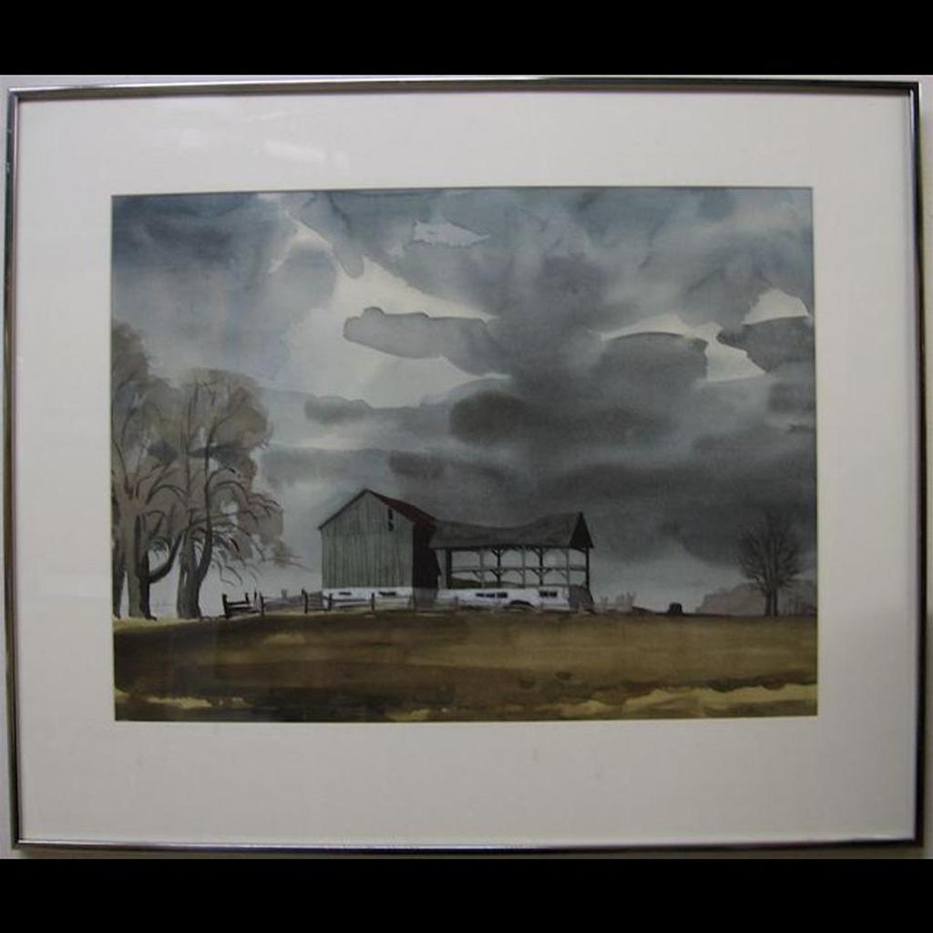 William Scobie Houstoun (1914-2005) - Storm Approaching; Rocky Shoreline