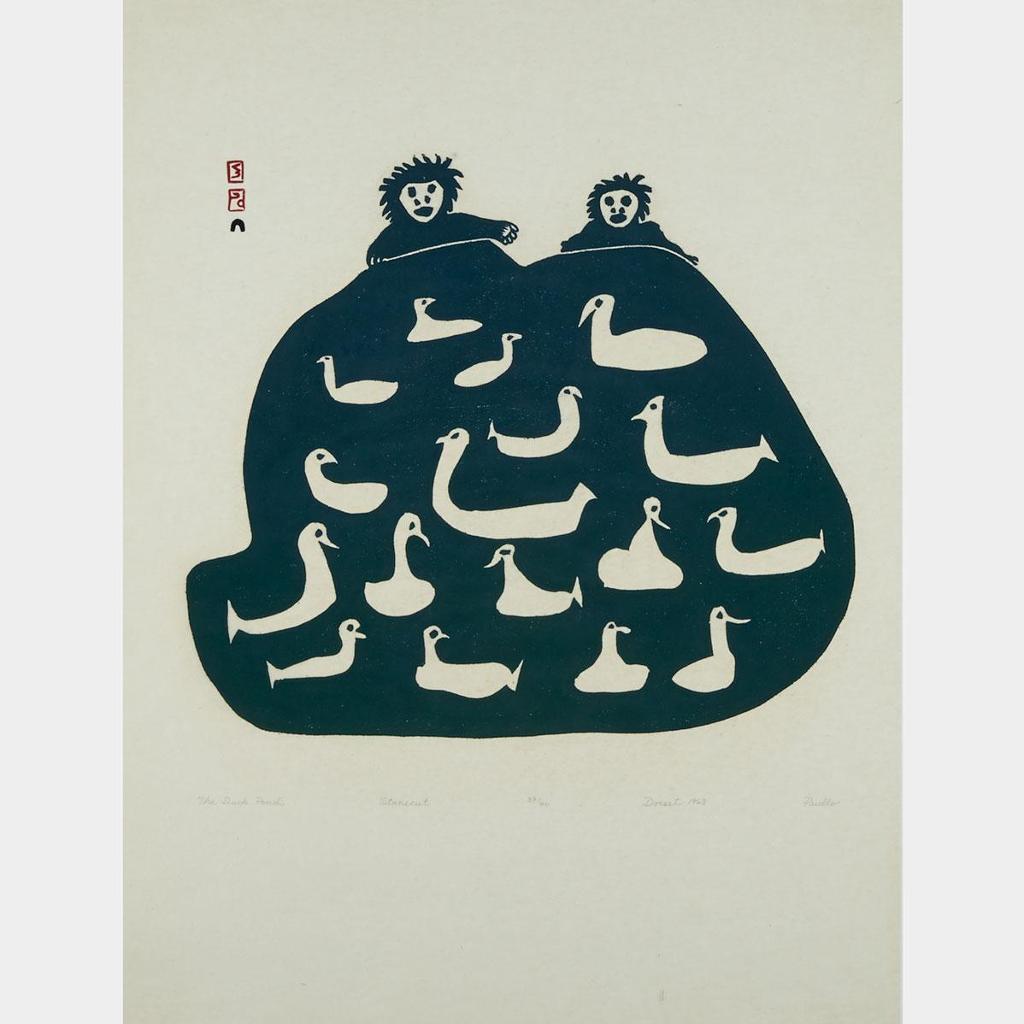 Pudlo Pudlat (1916-1992) - The Duck Pond