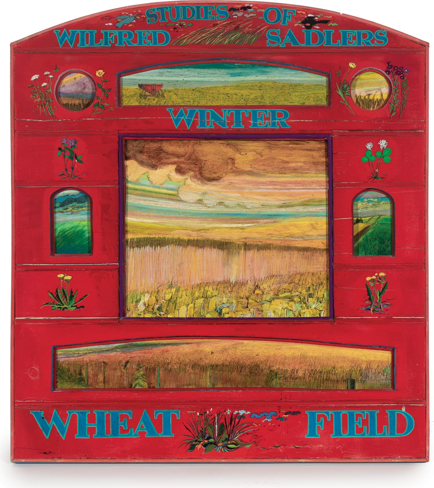 Alex (Alexander John) Wyse (1938) - Studies Of Wilfred Sadlers Winter Wheat Field
