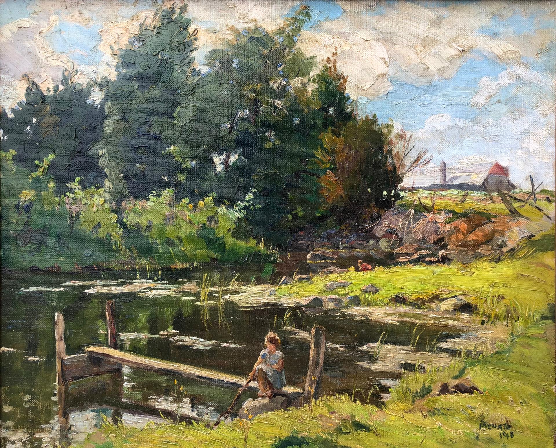 Francesco (Frank) Iacurto (1908-2001) - Paysage d'été, 1948