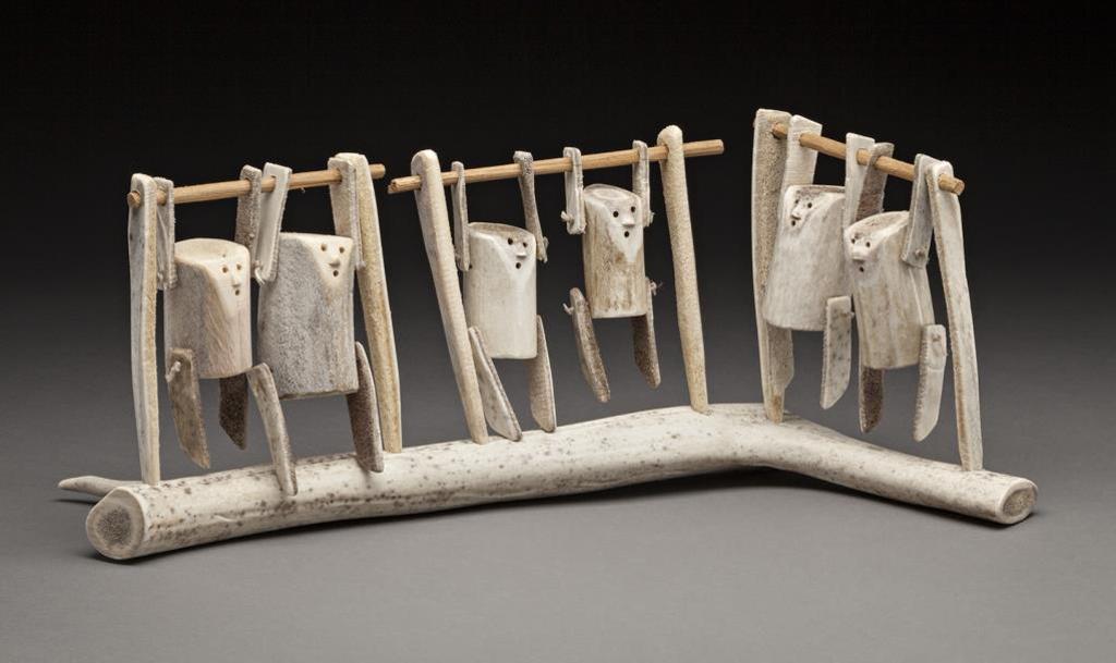Luke Anowtalik (1932-2006) - 6.25 x 16 x 5.75 in
