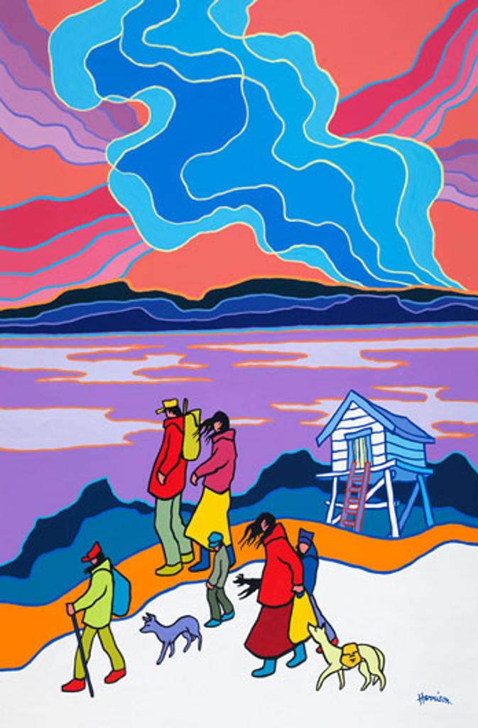 Ted Harrison (1926-2015) - The Blue Cache