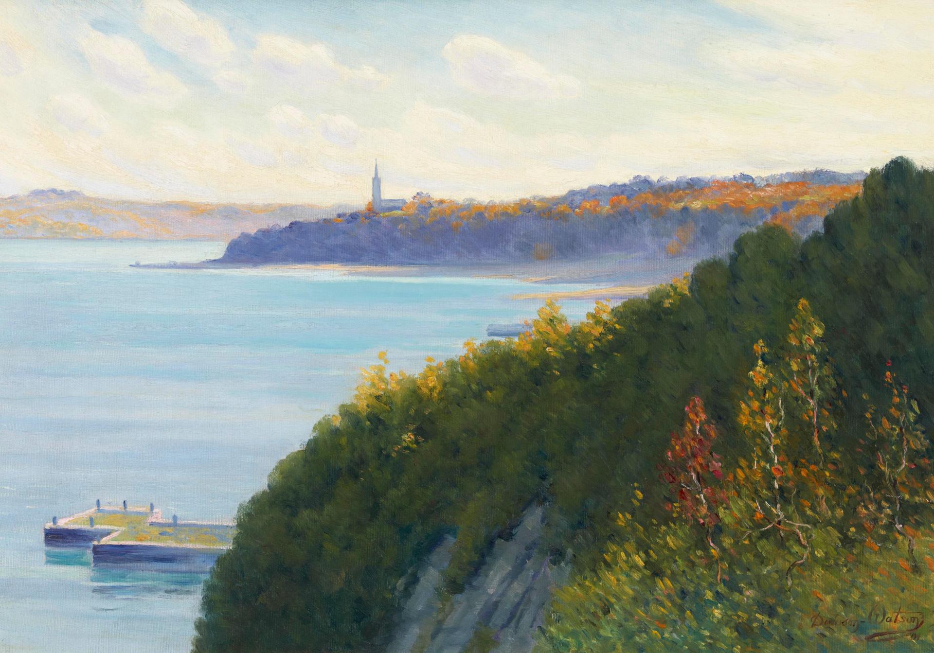 Dawson Dawson-Watson (1864-1939) - SILLERY, QUEBEC SHORE FROM THE HEIGHTS