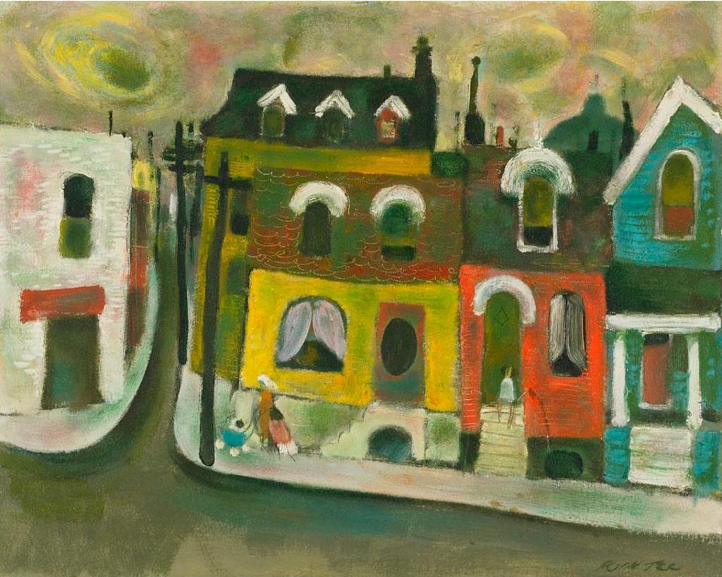 William Arthur Winter (1909-1996) - Street Scene In Summer