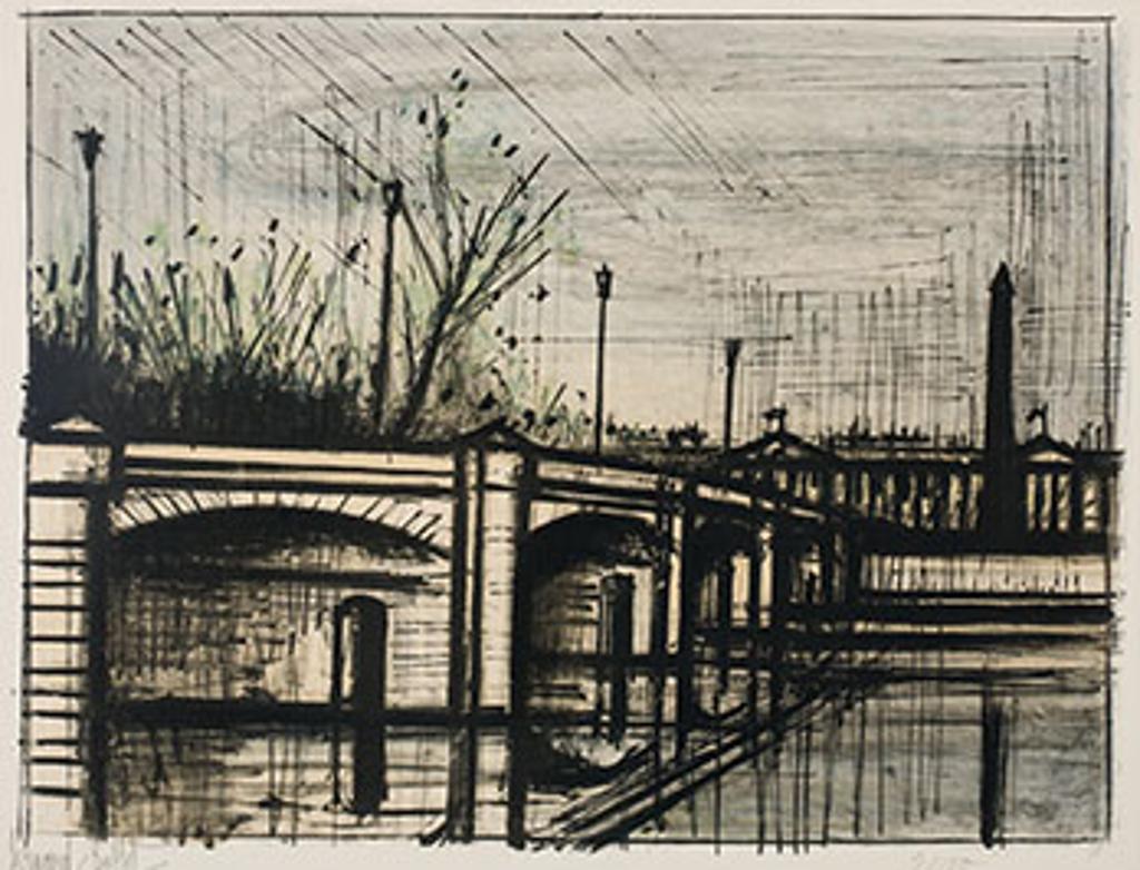 Bernard Buffet (1928-1999) - Le Pont de la Concorde (from the Album Paris Series)