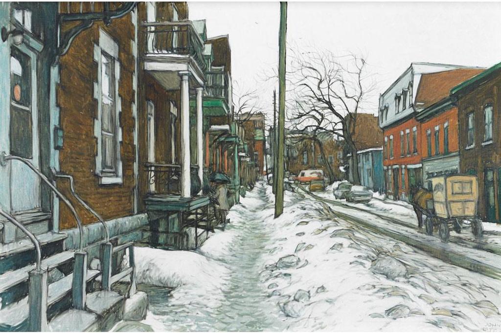 John Geoffrey Caruthers Little (1928-2024) - Rue St. Christophe, D’Autre Fois, Montreal, 1988