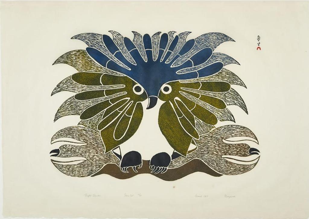 Kenojuak Ashevak (1927-2013) - Night Hunter