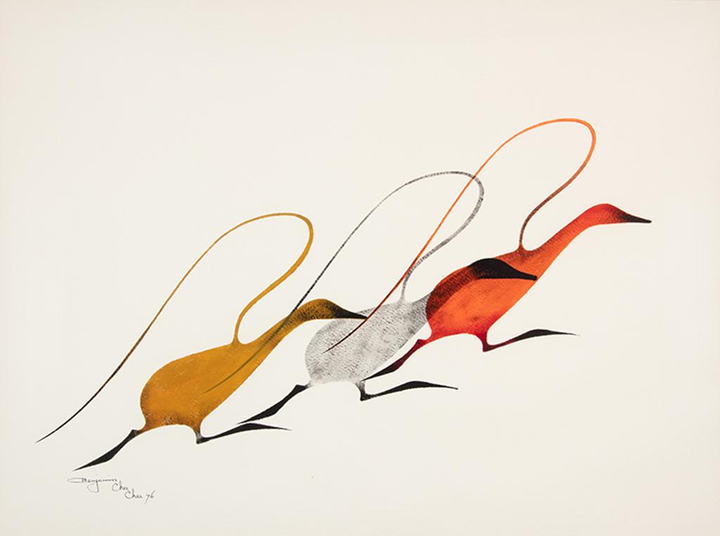 Benjamin Chee Chee (1944-1977) - Geese