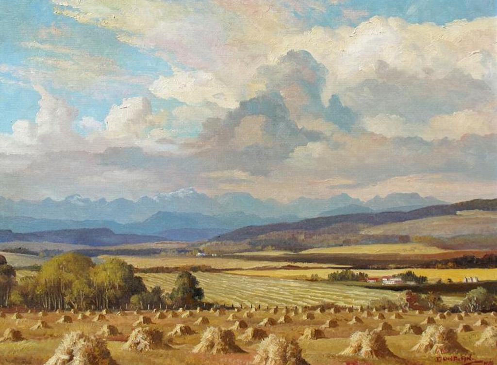 Duncan Mackinnon Crockford (1922-1991) - Thunderhead Over The Rockies, Scene From Priddis, Alberta; 1981