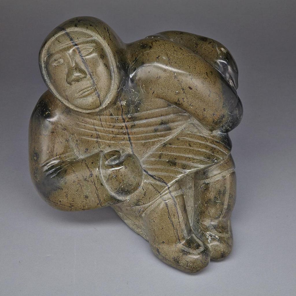 Annie Qimirpik (1933) - Hunter With Bear Cub