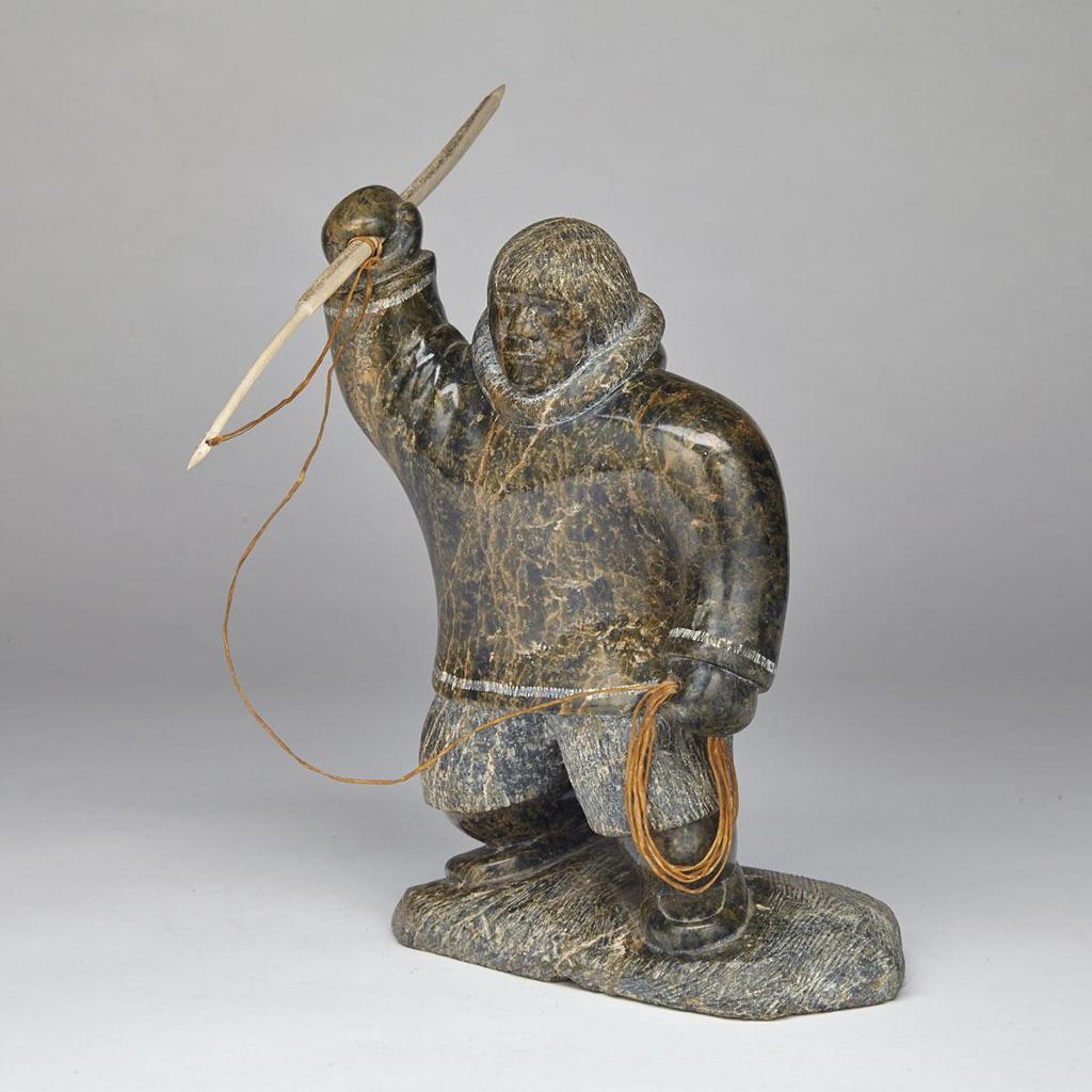 Pitseolak Qimirpik (1986) - Hunter Hurling A Harpoon