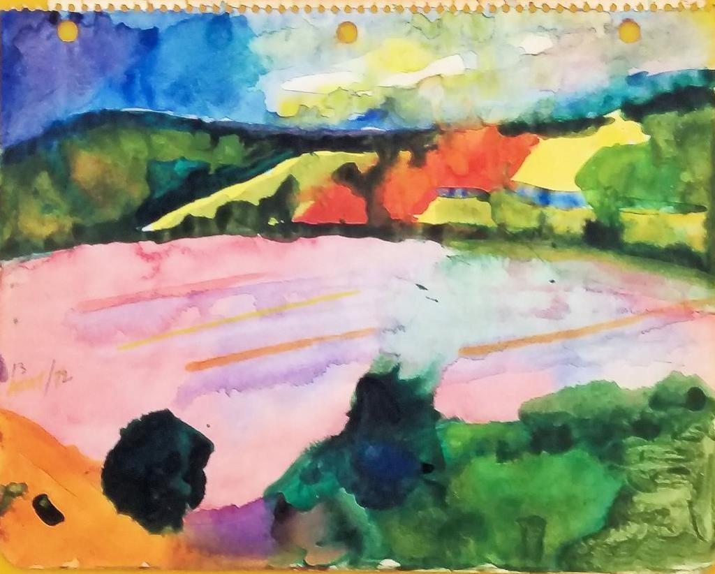 Gregory Richard Curnoe (1936-1992) - landscape study
