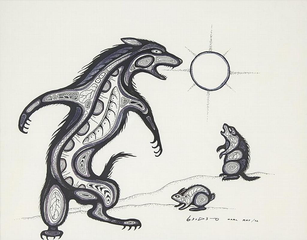 Carl Ray (1942-1978) - Untitled - Wolf