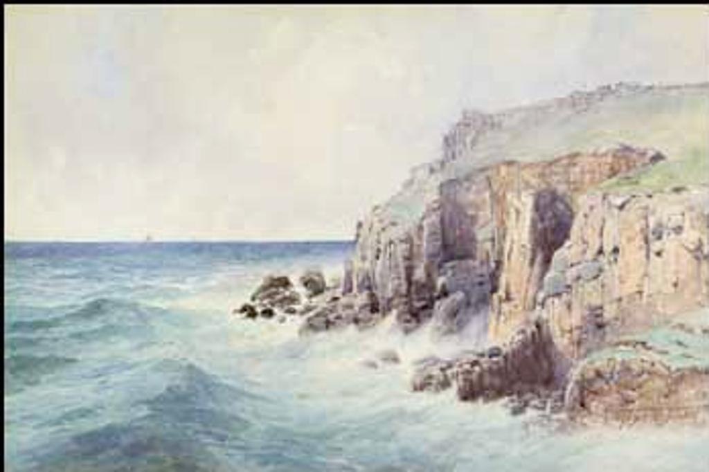 Frederic Martlett Bell-Smith (1846-1923) - Sailing Off a Rocky Coast