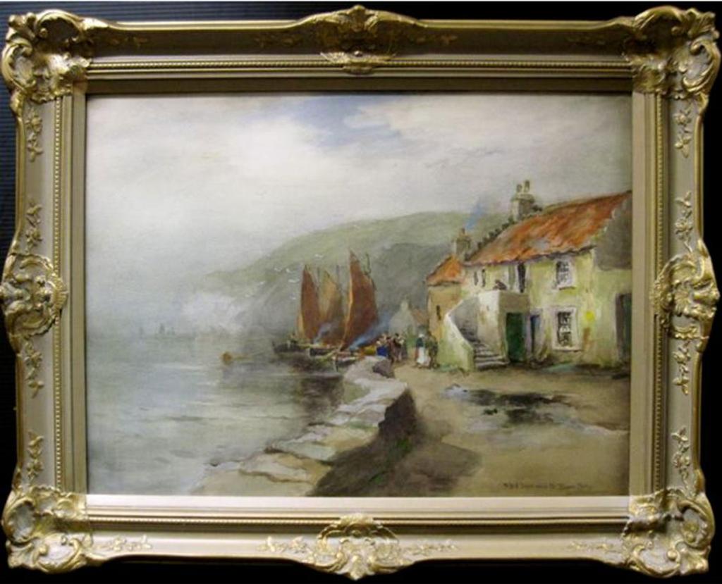 William St. Thomas Smith (1862-1947) - Coastal Village Scene
