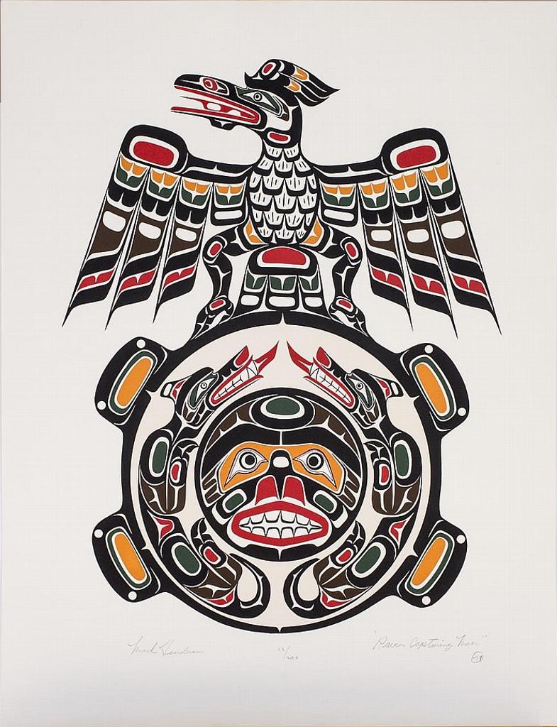 Mark Henderson (1953-2016) - Raven Capturing Moon silkscreen #12/200