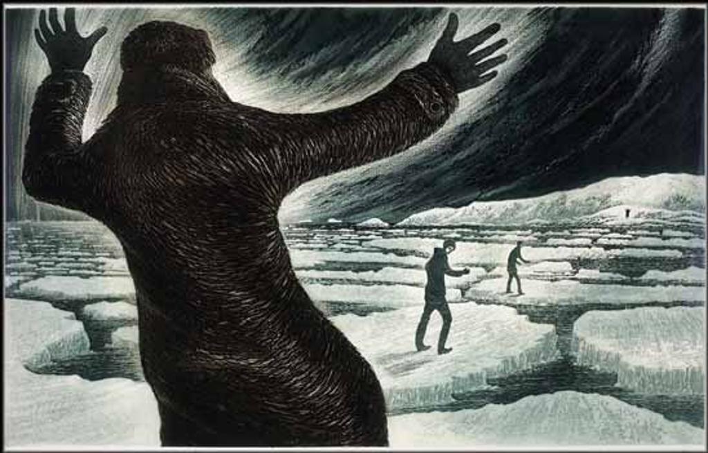 David Lloyd Blackwood (1941-2022) - Man Warning Two Boys