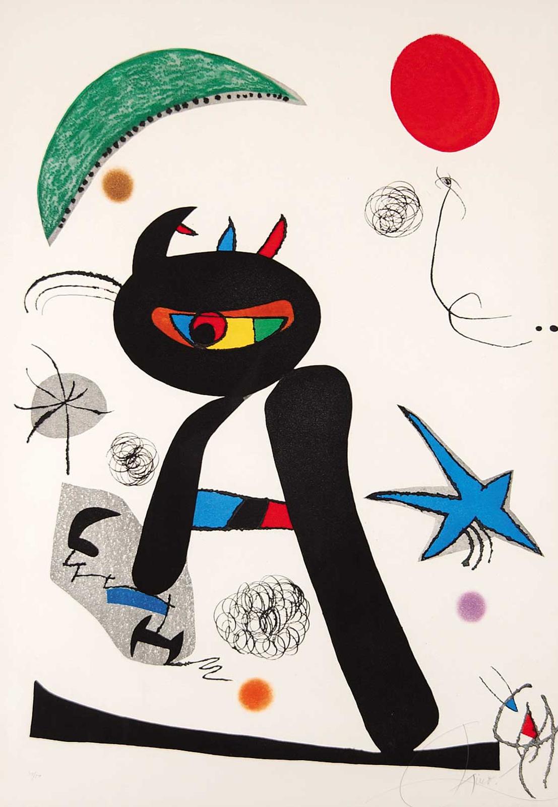 Joan Miró (1893-1983) - Barbare Dans La Neige #44/50