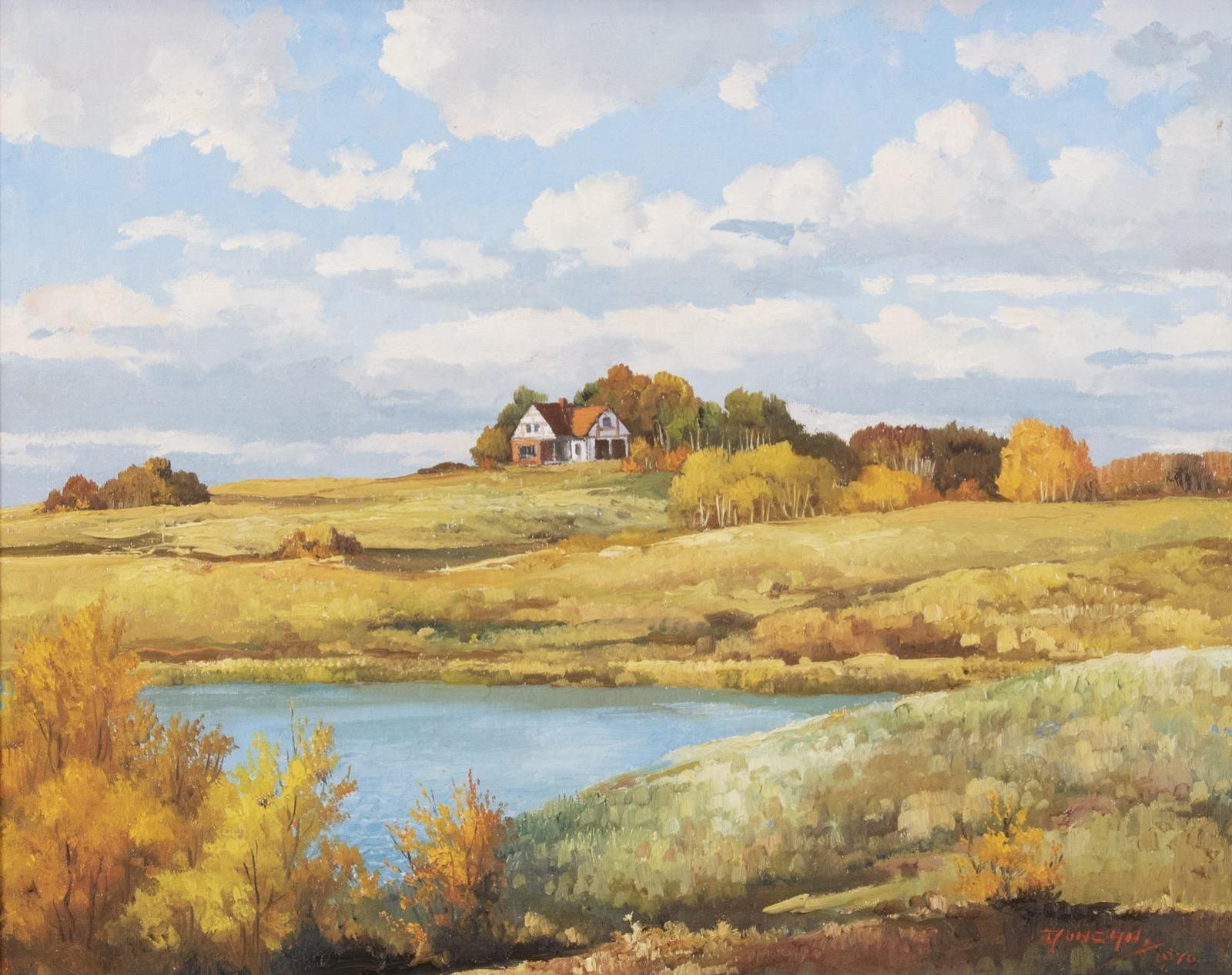 Duncan Mackinnon Crockford (1922-1991) - Acreage Off 12 Mile Coulee Road, Bearspaw; 1970