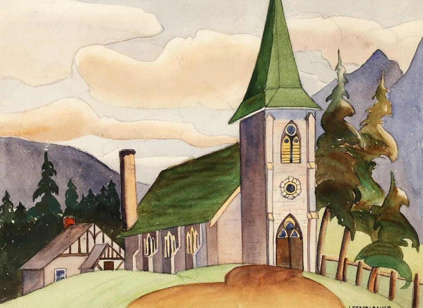 Isabel Stadelbauer (1909-2004) - St. Georges In The Pines; 1943