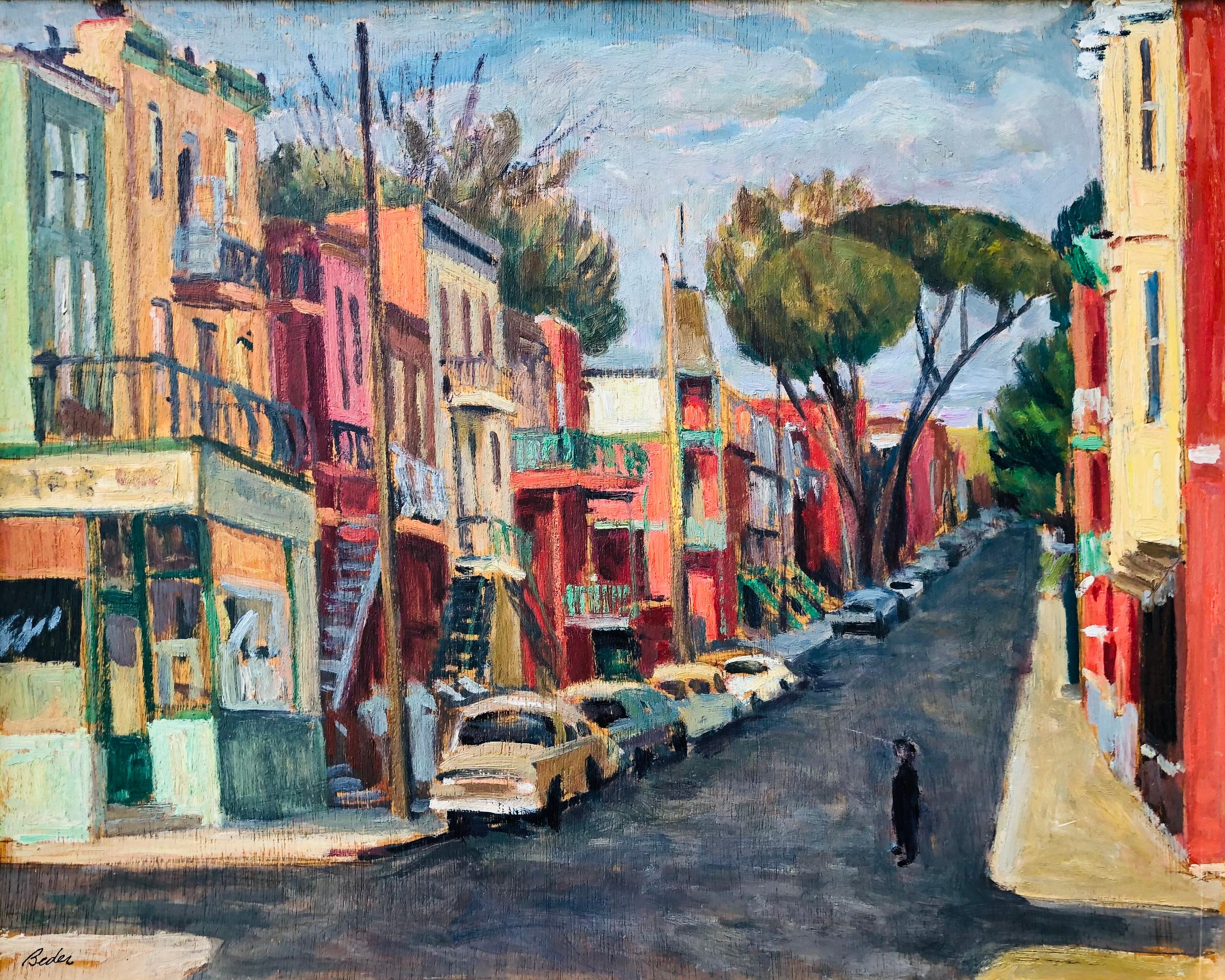 Jack Beder (1910-1987) - Street In Montreal, 1963